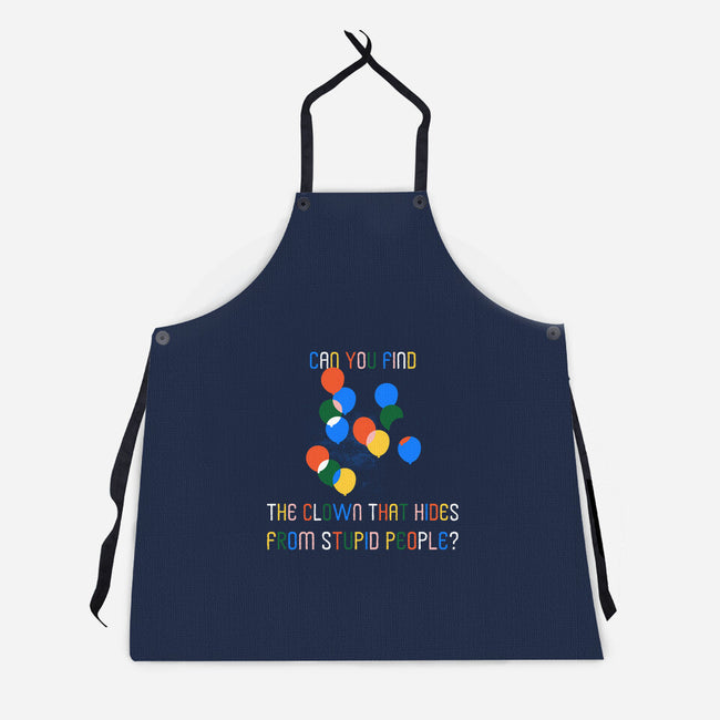 Can You Find The Clown-Unisex-Kitchen-Apron-rocketman_art