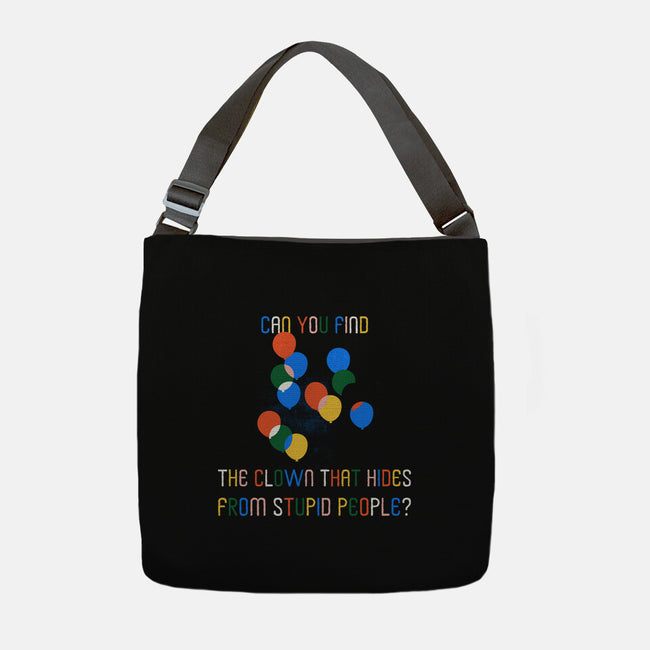 Can You Find The Clown-None-Adjustable Tote-Bag-rocketman_art