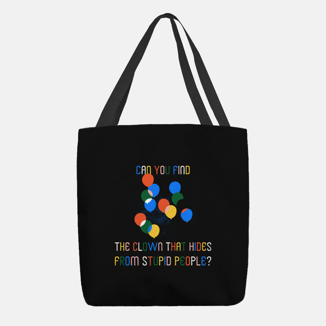 Can You Find The Clown-None-Basic Tote-Bag-rocketman_art