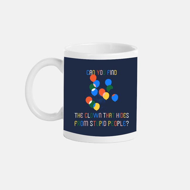 Can You Find The Clown-None-Mug-Drinkware-rocketman_art
