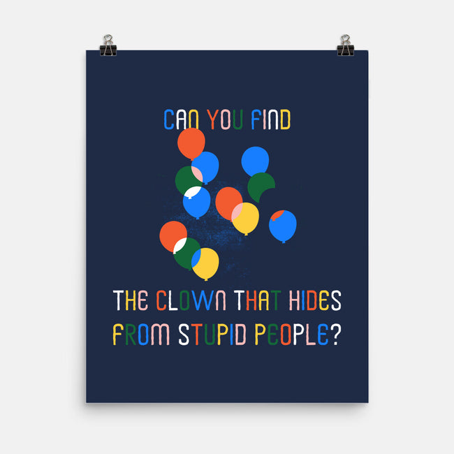 Can You Find The Clown-None-Matte-Poster-rocketman_art