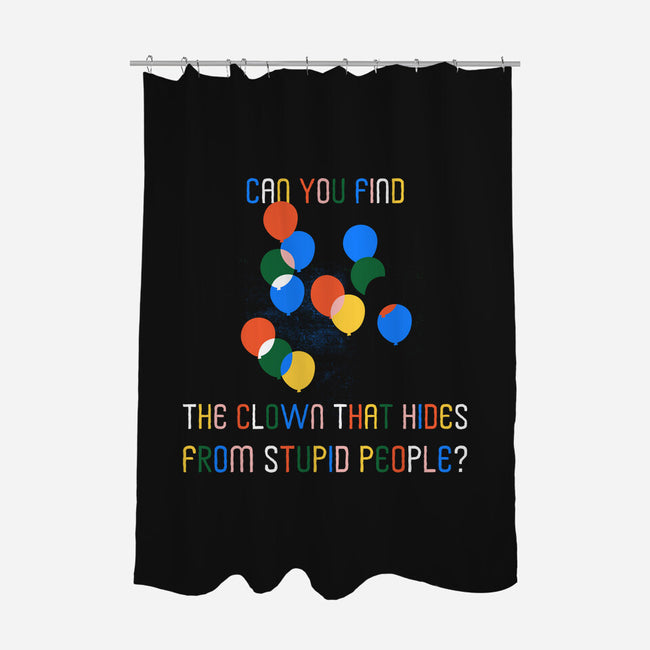 Can You Find The Clown-None-Polyester-Shower Curtain-rocketman_art