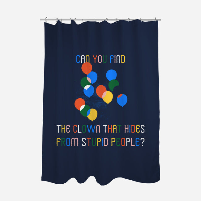 Can You Find The Clown-None-Polyester-Shower Curtain-rocketman_art
