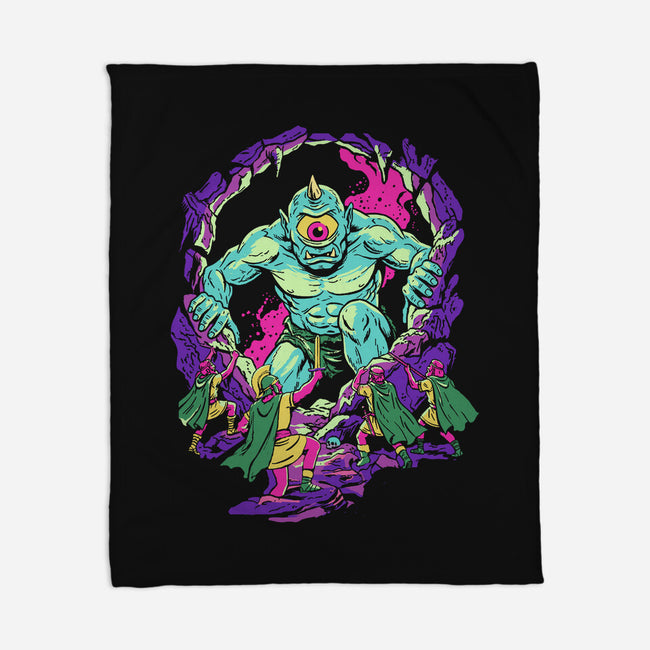 The Cyclops's Cave-None-Fleece-Blanket-Diego Gurgell