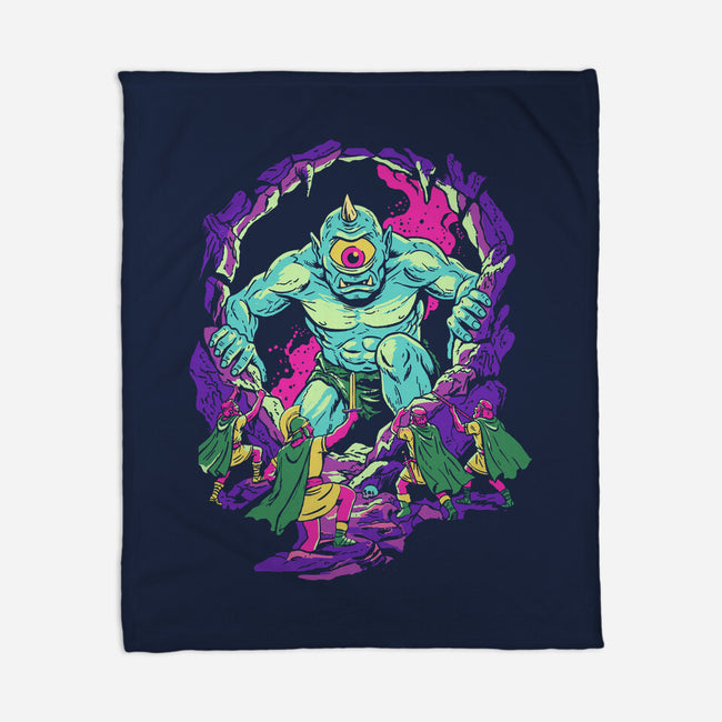 The Cyclops's Cave-None-Fleece-Blanket-Diego Gurgell