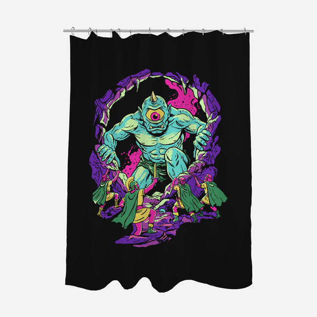 The Cyclops's Cave-None-Polyester-Shower Curtain-Diego Gurgell