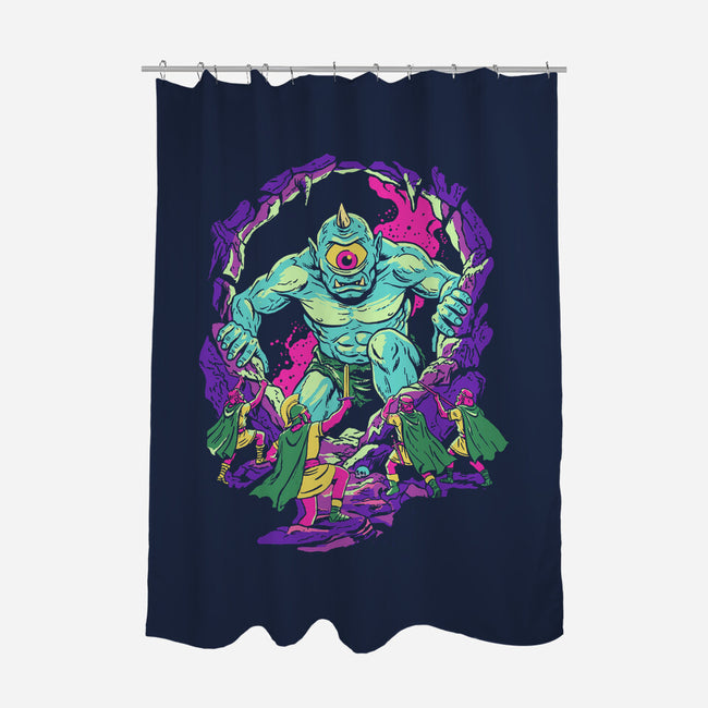 The Cyclops's Cave-None-Polyester-Shower Curtain-Diego Gurgell