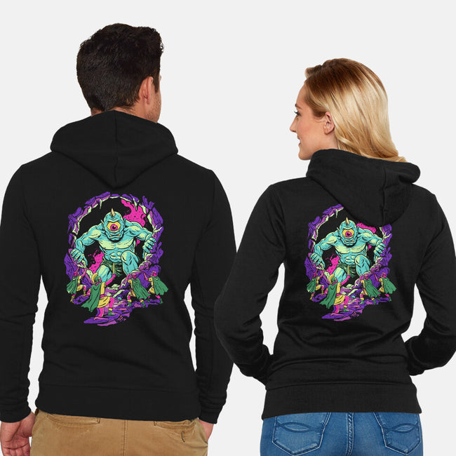 The Cyclops's Cave-Unisex-Zip-Up-Sweatshirt-Diego Gurgell