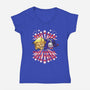 Make America Nap Again-Womens-V-Neck-Tee-Samuel
