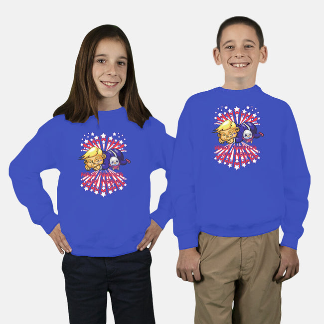 Make America Nap Again-Youth-Crew Neck-Sweatshirt-Samuel