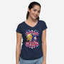 Make America Nap Again-Womens-V-Neck-Tee-Samuel