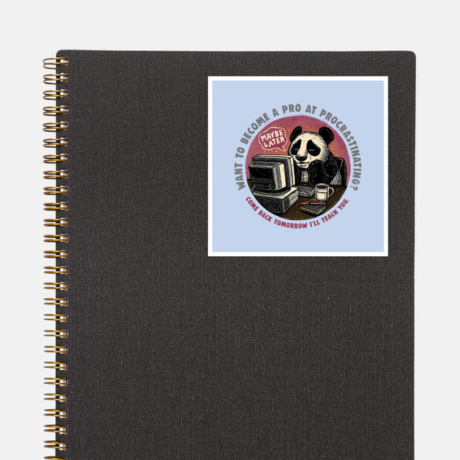 Become A Pro At Procrastinating-None-Glossy-Sticker-glitchygorilla