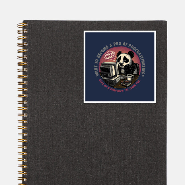 Become A Pro At Procrastinating-None-Glossy-Sticker-glitchygorilla