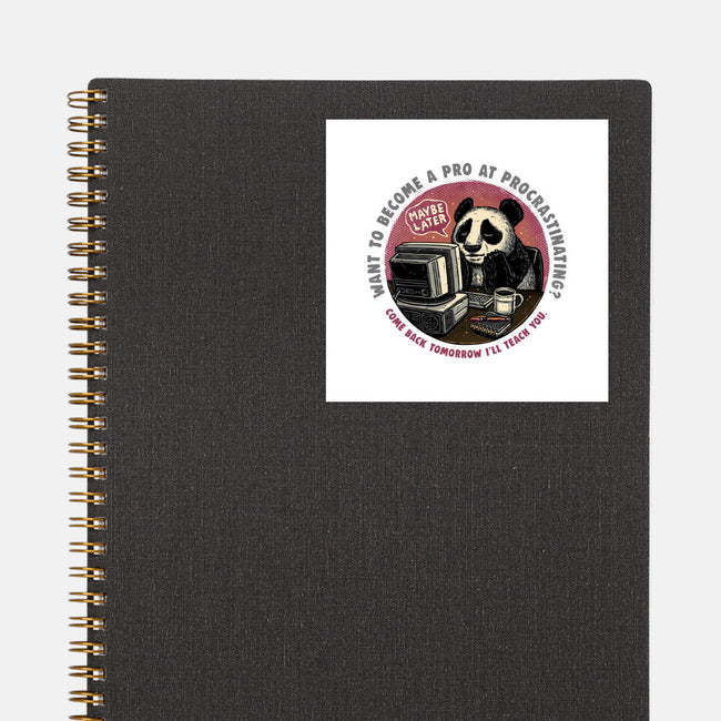 Become A Pro At Procrastinating-None-Glossy-Sticker-glitchygorilla