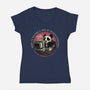 Become A Pro At Procrastinating-Womens-V-Neck-Tee-glitchygorilla