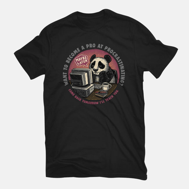 Become A Pro At Procrastinating-Unisex-Basic-Tee-glitchygorilla