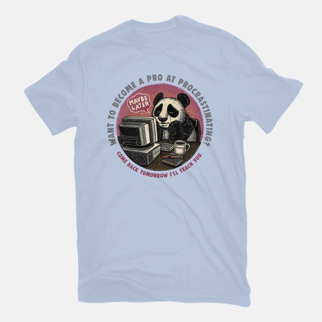 Become A Pro At Procrastinating-Mens-Basic-Tee-glitchygorilla