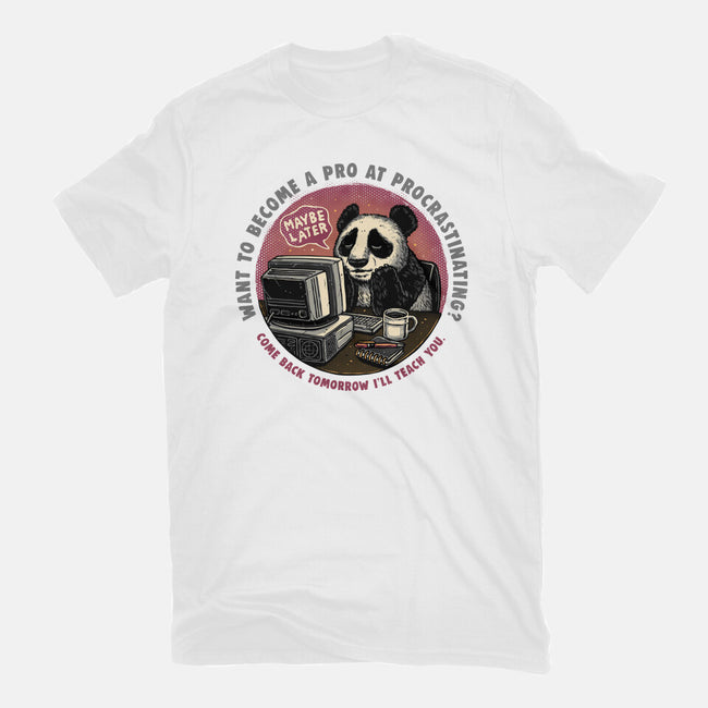 Become A Pro At Procrastinating-Womens-Fitted-Tee-glitchygorilla