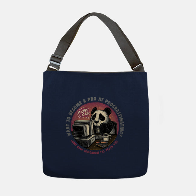 Become A Pro At Procrastinating-None-Adjustable Tote-Bag-glitchygorilla