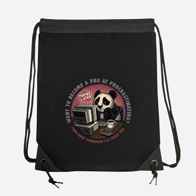 Become A Pro At Procrastinating-None-Drawstring-Bag-glitchygorilla
