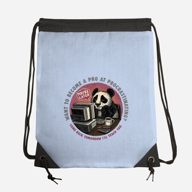 Become A Pro At Procrastinating-None-Drawstring-Bag-glitchygorilla