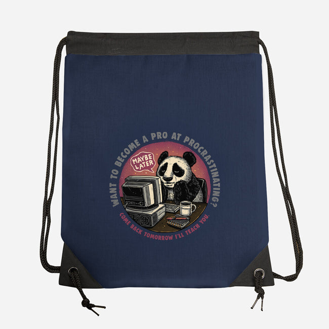 Become A Pro At Procrastinating-None-Drawstring-Bag-glitchygorilla