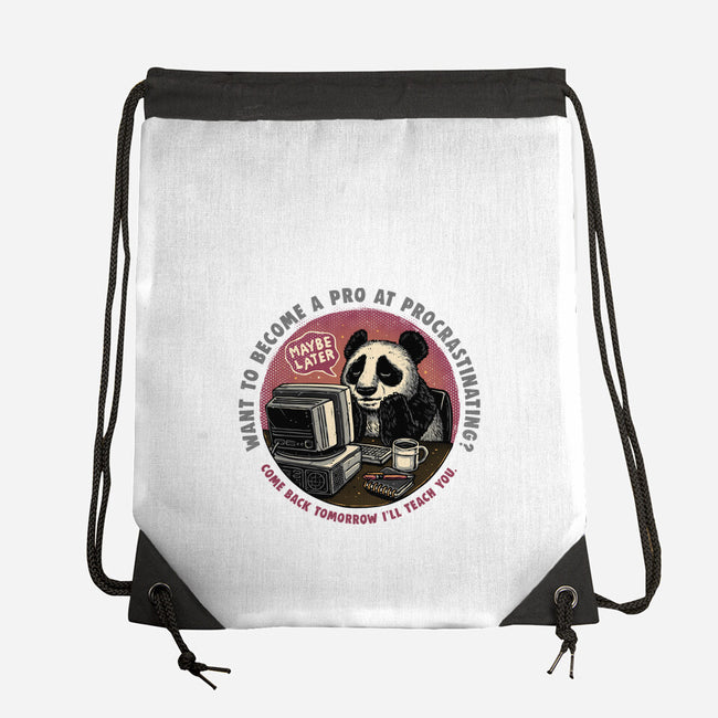 Become A Pro At Procrastinating-None-Drawstring-Bag-glitchygorilla