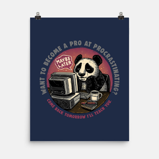 Become A Pro At Procrastinating-None-Matte-Poster-glitchygorilla