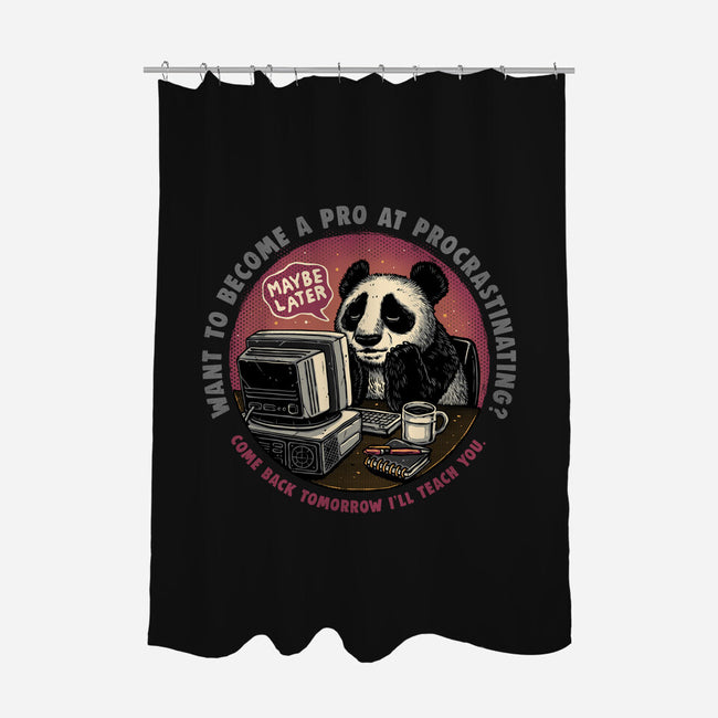 Become A Pro At Procrastinating-None-Polyester-Shower Curtain-glitchygorilla