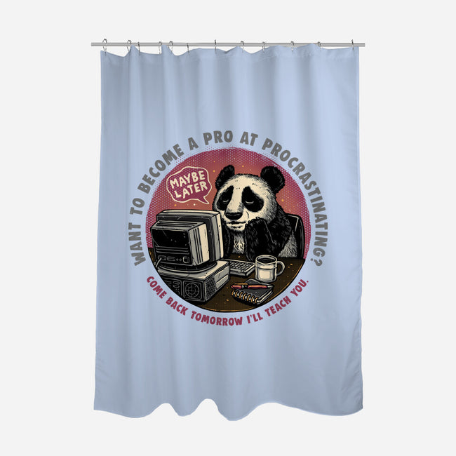 Become A Pro At Procrastinating-None-Polyester-Shower Curtain-glitchygorilla