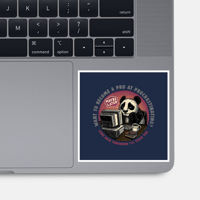 Become A Pro At Procrastinating-None-Glossy-Sticker-glitchygorilla
