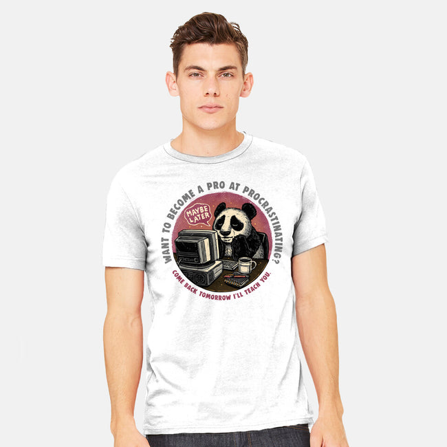 Become A Pro At Procrastinating-Mens-Heavyweight-Tee-glitchygorilla