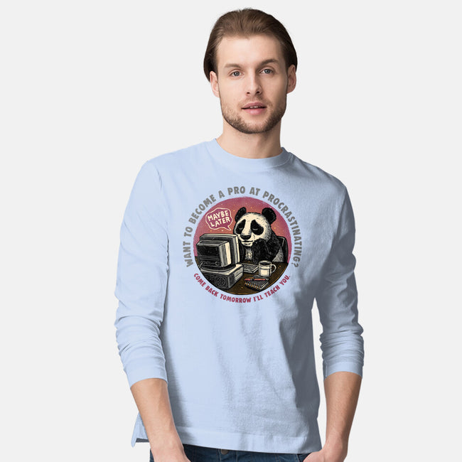 Become A Pro At Procrastinating-Mens-Long Sleeved-Tee-glitchygorilla