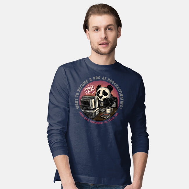 Become A Pro At Procrastinating-Mens-Long Sleeved-Tee-glitchygorilla