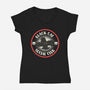 Black Cat Social Club-Womens-V-Neck-Tee-Freecheese