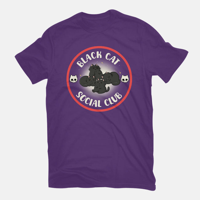 Black Cat Social Club-Womens-Fitted-Tee-Freecheese