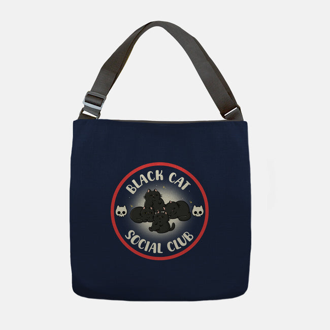 Black Cat Social Club-None-Adjustable Tote-Bag-Freecheese