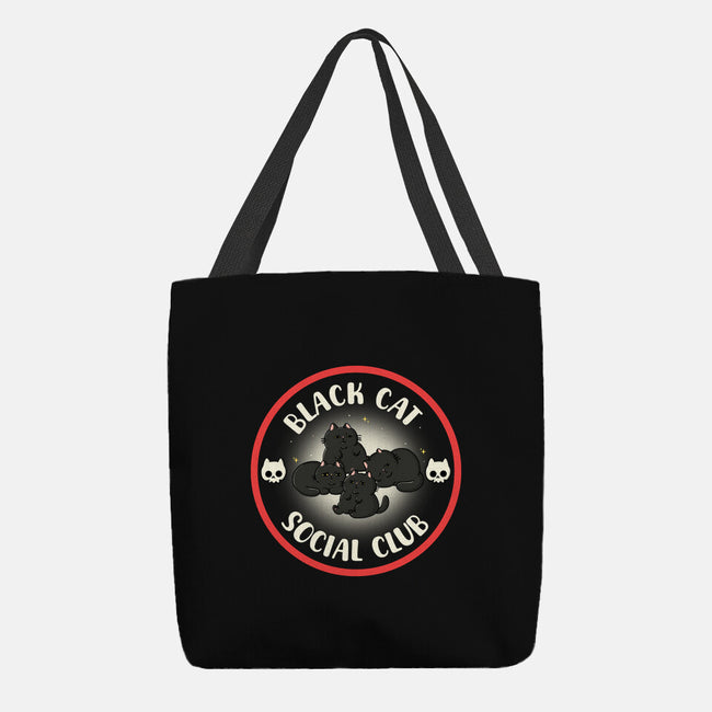 Black Cat Social Club-None-Basic Tote-Bag-Freecheese