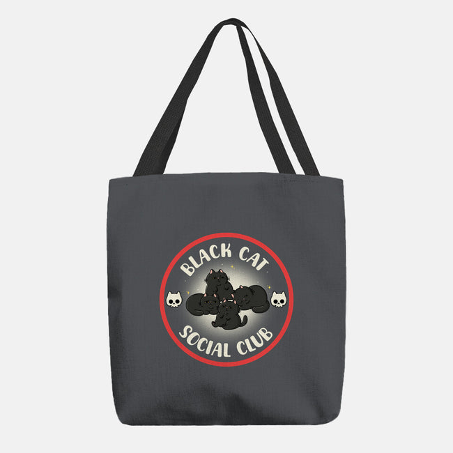 Black Cat Social Club-None-Basic Tote-Bag-Freecheese