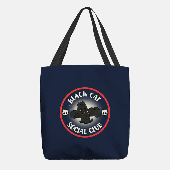 Black Cat Social Club-None-Basic Tote-Bag-Freecheese