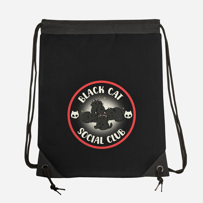 Black Cat Social Club-None-Drawstring-Bag-Freecheese
