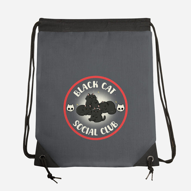 Black Cat Social Club-None-Drawstring-Bag-Freecheese