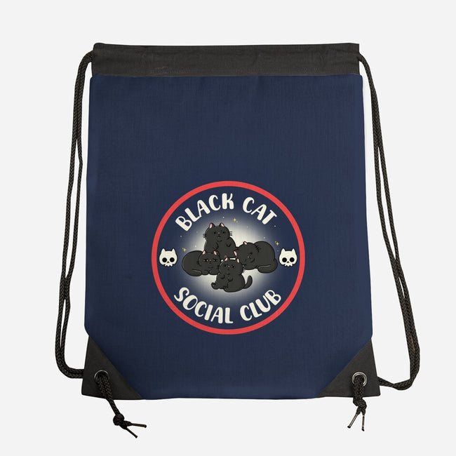 Black Cat Social Club-None-Drawstring-Bag-Freecheese