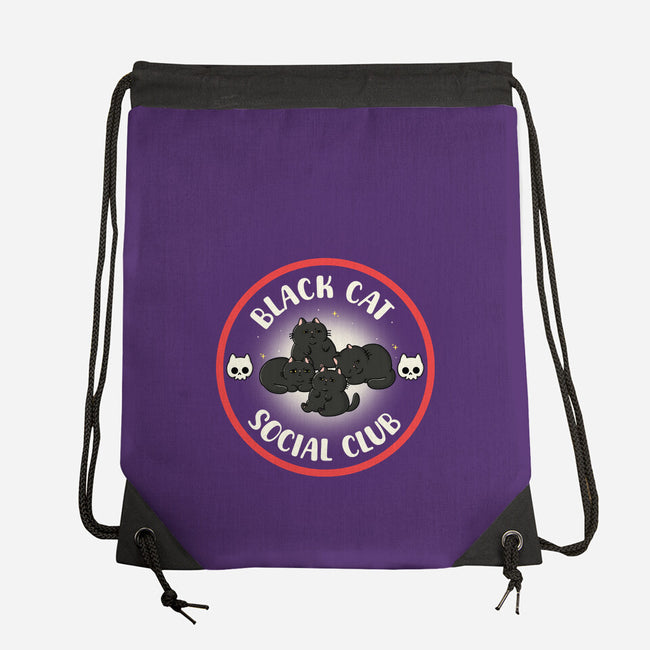 Black Cat Social Club-None-Drawstring-Bag-Freecheese