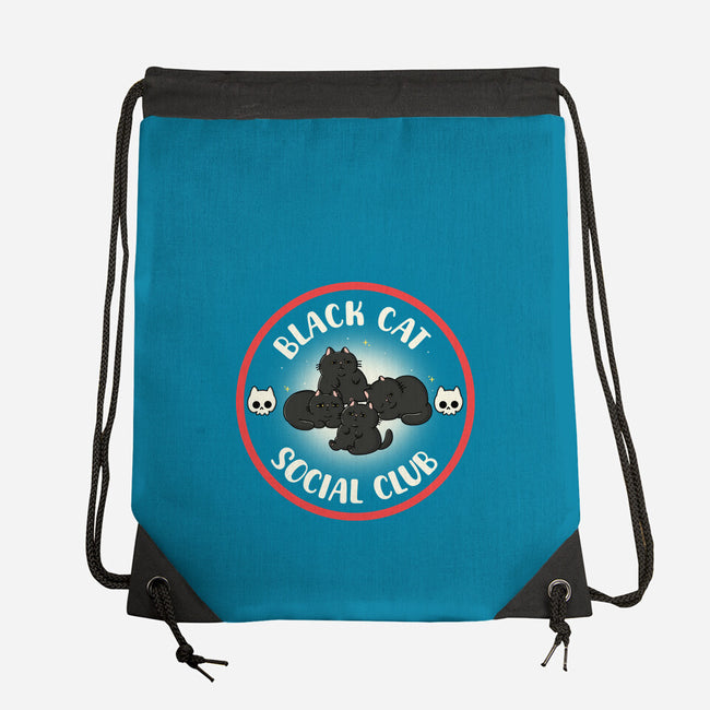 Black Cat Social Club-None-Drawstring-Bag-Freecheese