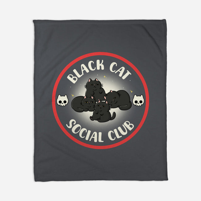 Black Cat Social Club-None-Fleece-Blanket-Freecheese