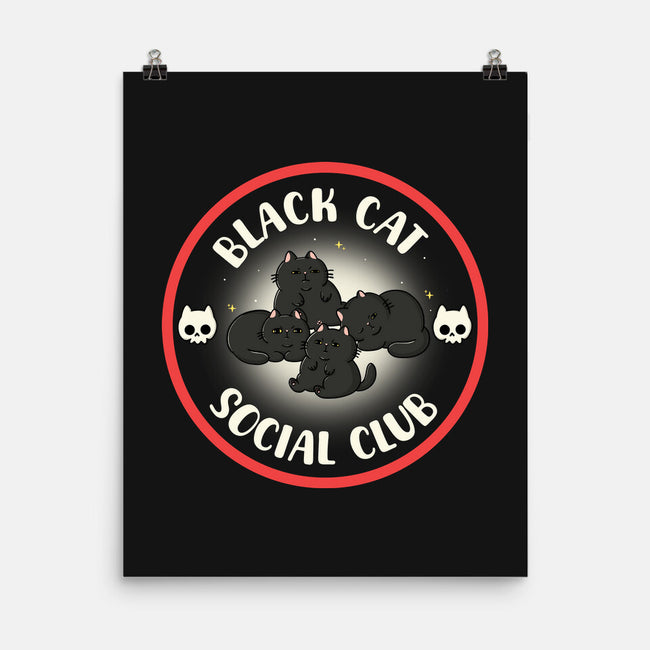 Black Cat Social Club-None-Matte-Poster-Freecheese
