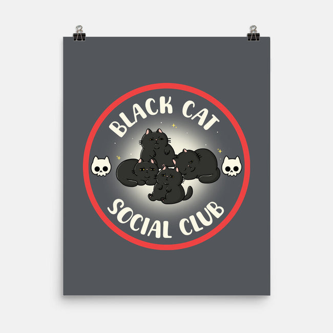 Black Cat Social Club-None-Matte-Poster-Freecheese