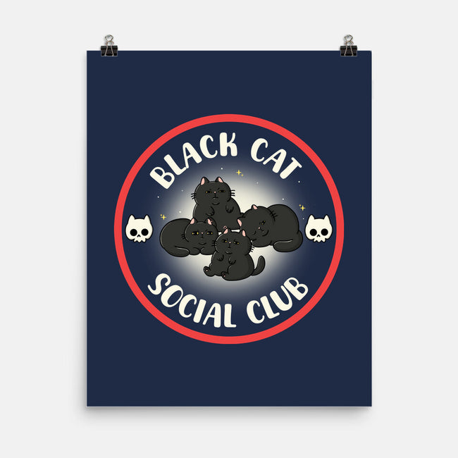 Black Cat Social Club-None-Matte-Poster-Freecheese