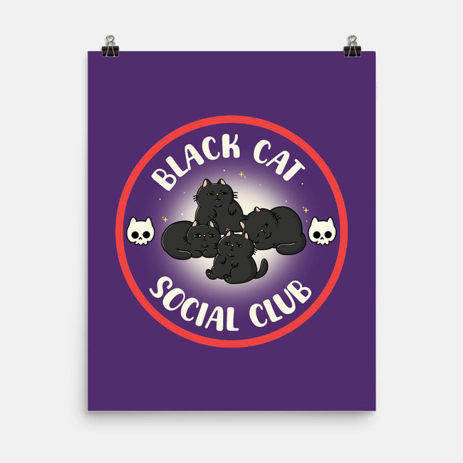 Black Cat Social Club-None-Matte-Poster-Freecheese